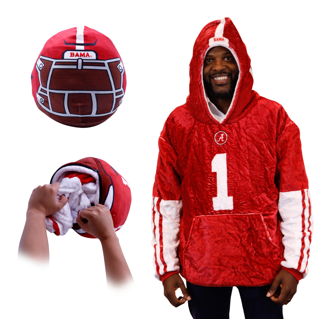 The University of Alabama Helmet Snugible 2-in-1 Blanket Hoodie & Pillow