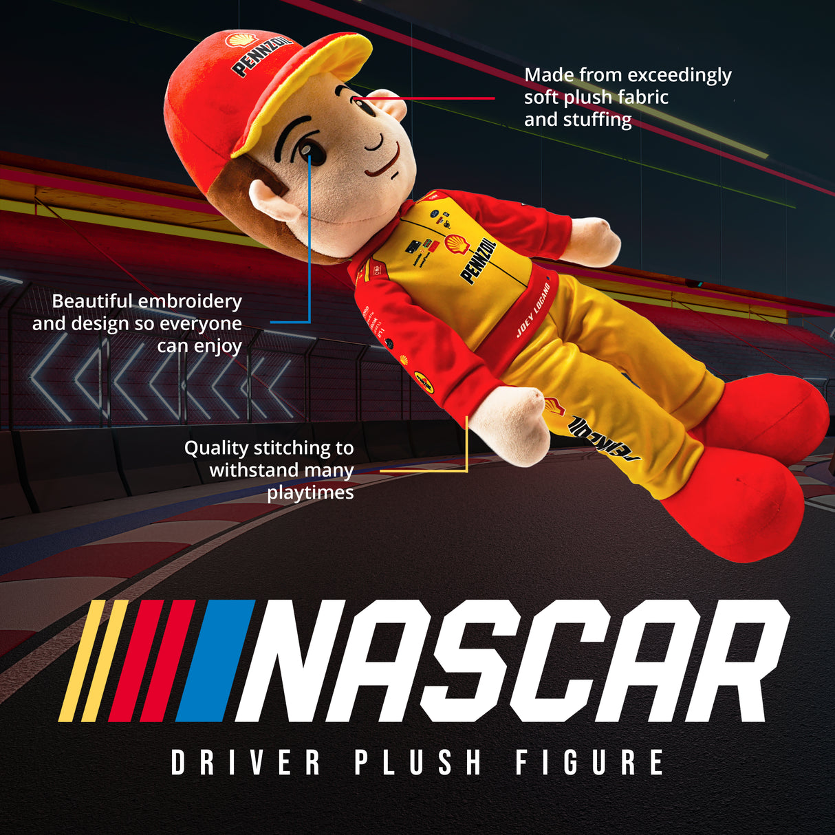 NASCAR | Team Penske Joey Logano 36” Plush Figure