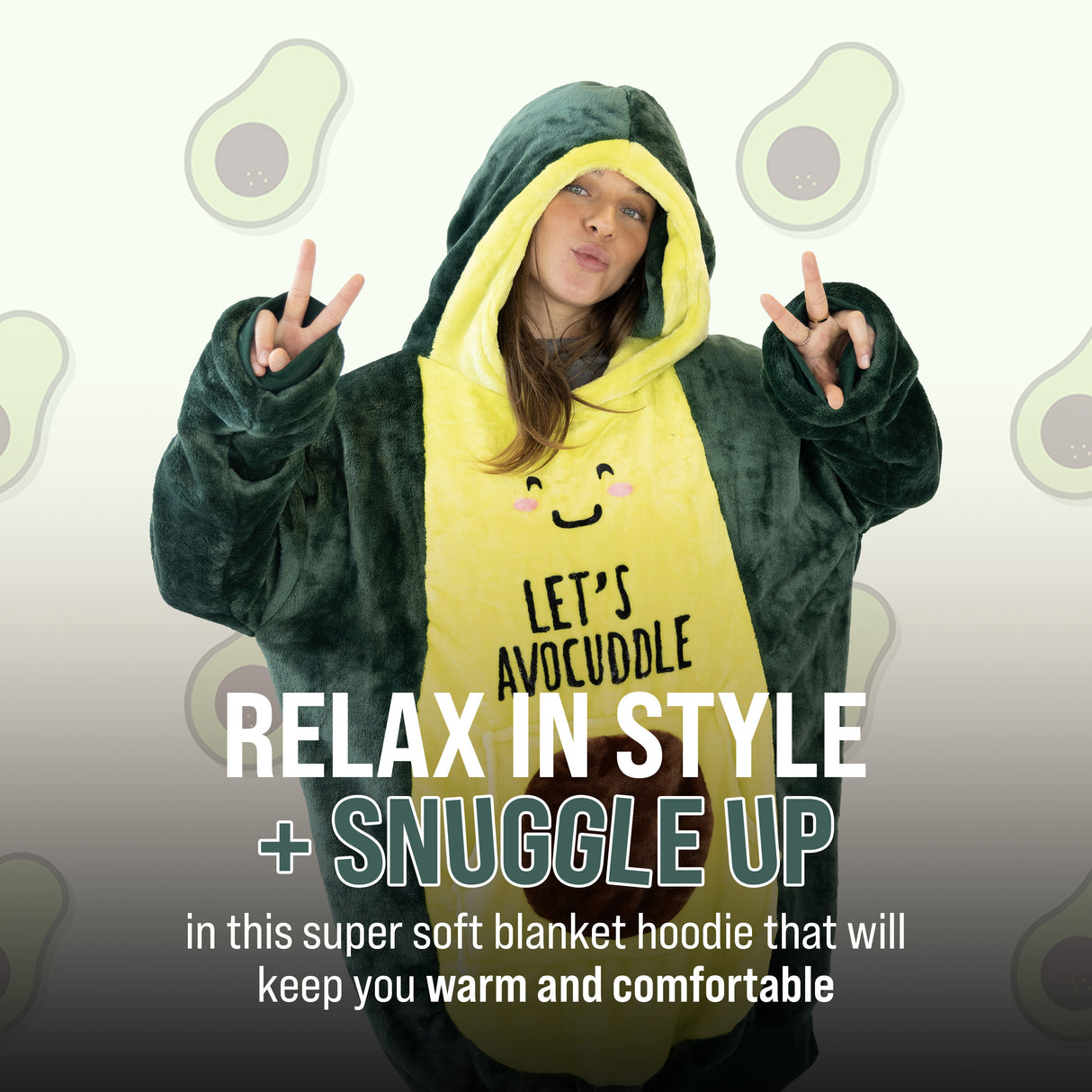 Avocado Snugible 2-in-1 Blanket Hoodie & Pillow