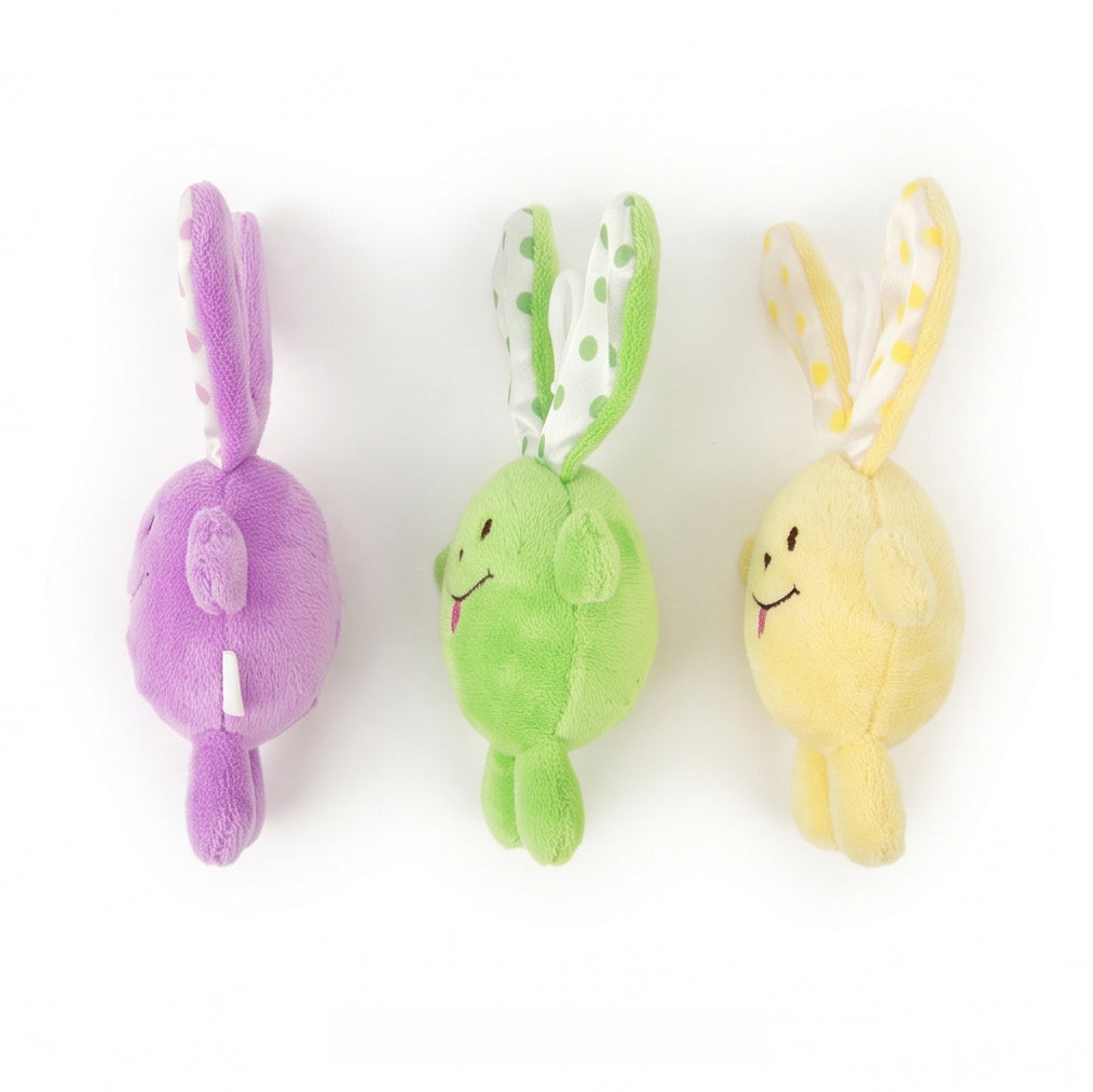 Bunny Backpack Clips (Set of 3) by Beverly Hills Teddy Bear Co