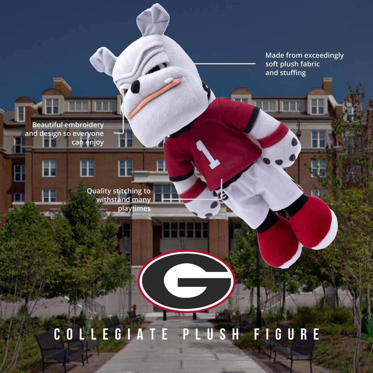 University of Georgia Hairy Dawg 14 Inch Plush Figure