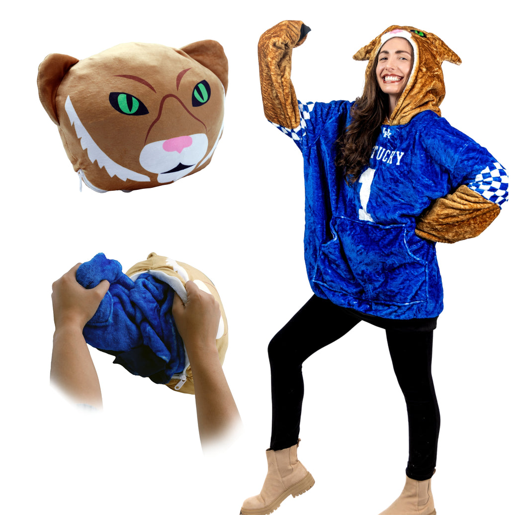 University of Kentucky Wildcat Snugible 2-in-1 Blanket Hoodie & Pillow