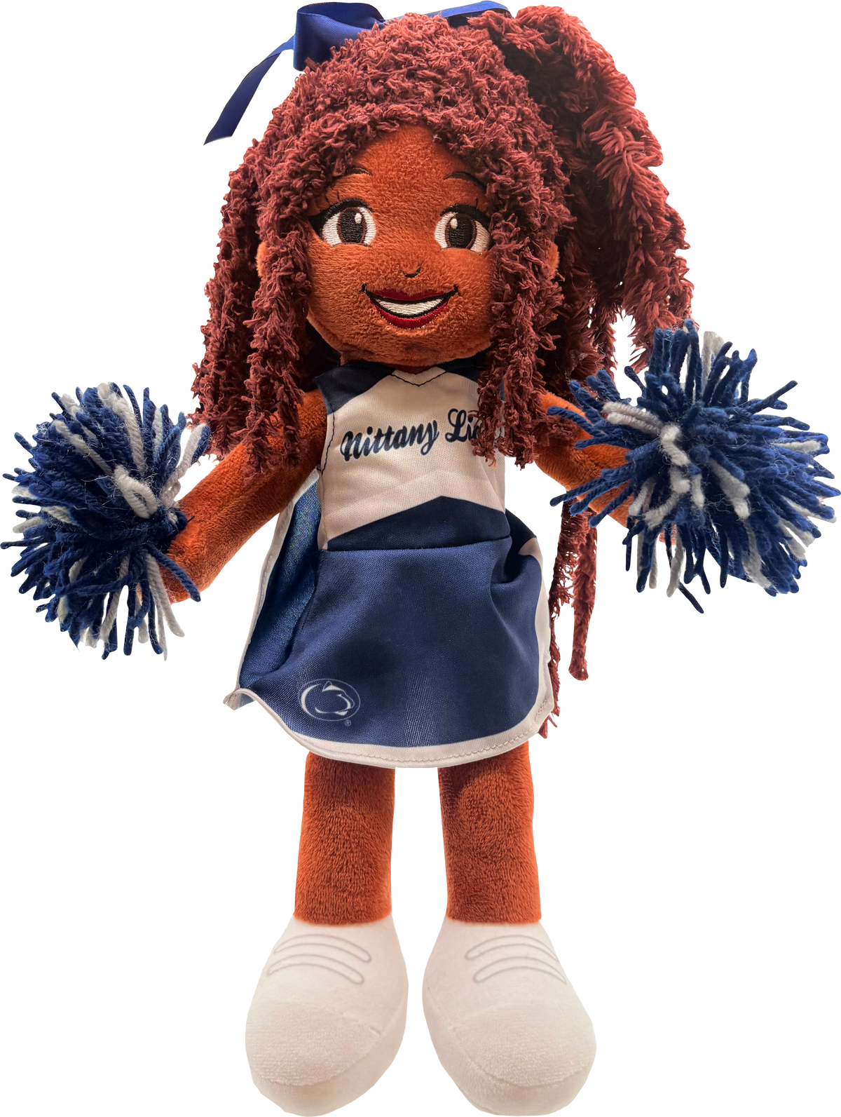 Pennsylvania State University Cheerleader African American 14" Plush Figure