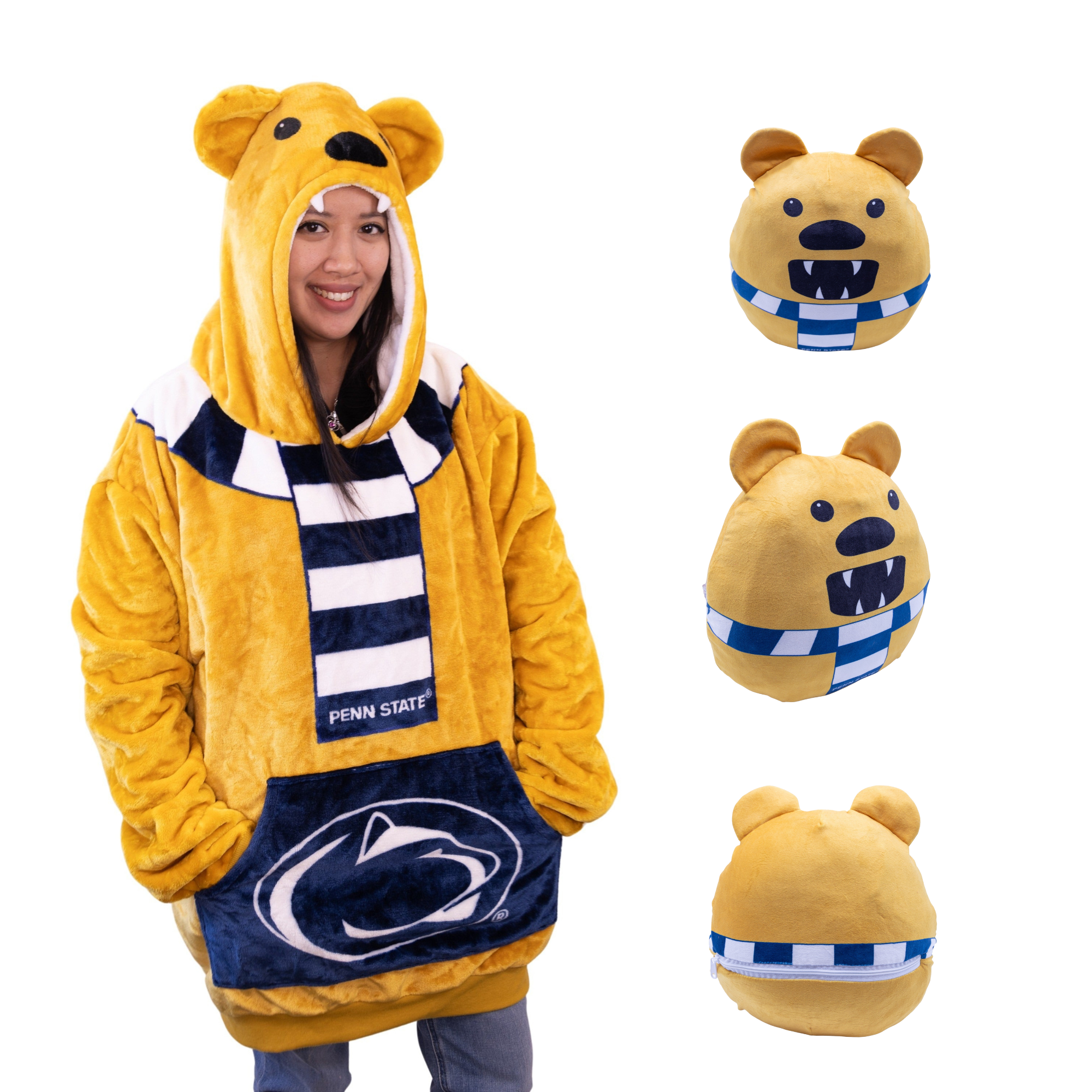 Penn State Nittany Lion Snugible 2-in-1 Blanket Hoodie & Pillow