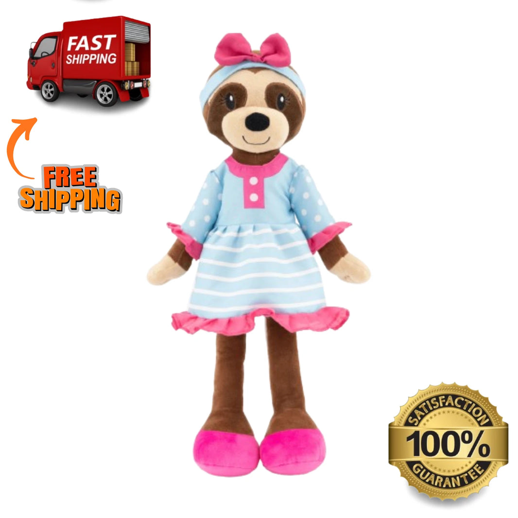 Sharewood Forest Friends Rag Doll Sofie the Sloth Plush + Playscape Set 18"