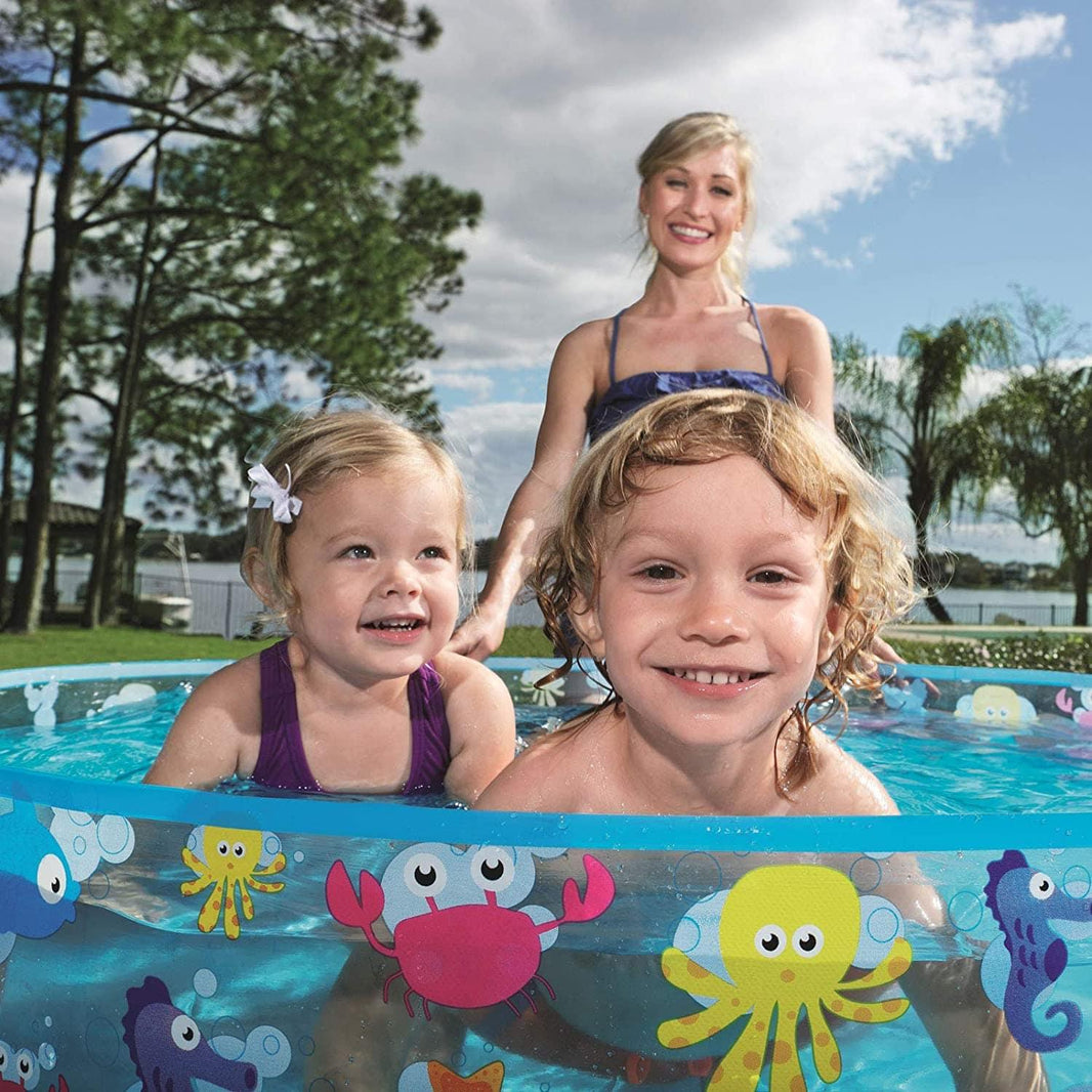 Fill-N-Fun Paddling Pool - 48 x 10 Inches, Blue