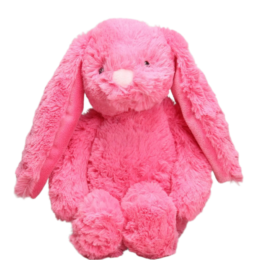 Gitzy FIGURINE Gitzy Dark Pink Easter Bunny Stuffed Animal for Kids - Easter and Springtime Decorations - Colorful Plush Bunny with Floppy Ears - 9 Inches Tall