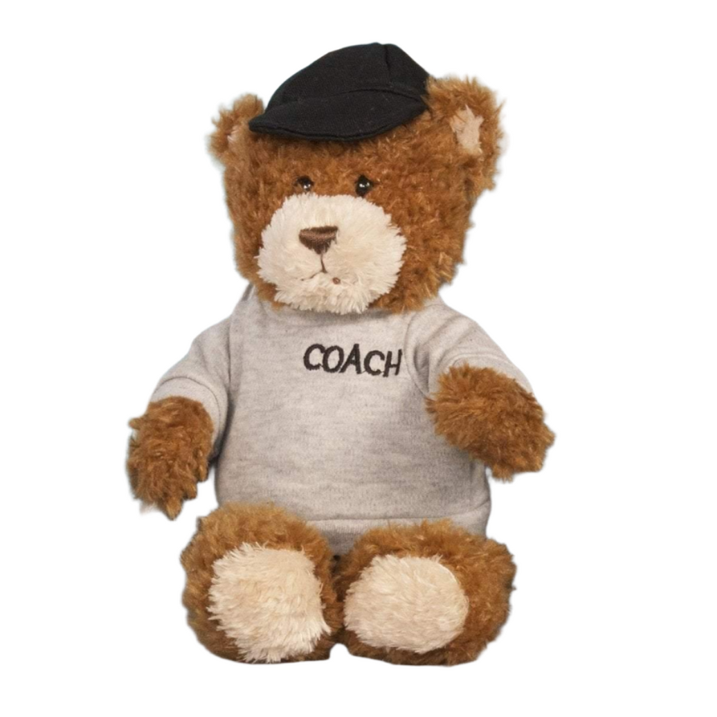 "Johnny" the 11in Coach Career Stuffed Teddy Bear
