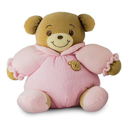 Russ Berrie"Marnie" the 8in Baby Bow Rattle Plush Teddy Bear for Kids in Pink by Russ Berrie - Festive Plush Easter Teddy Bear Gift or Decoration.