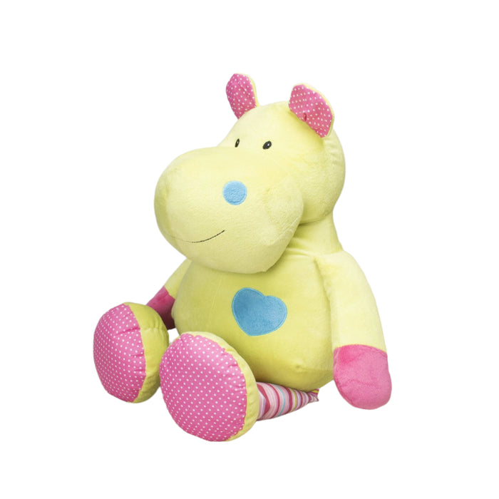 "Patsy" the 15in Brights Striped Hippo by Beverly Hills Teddy Bear Company