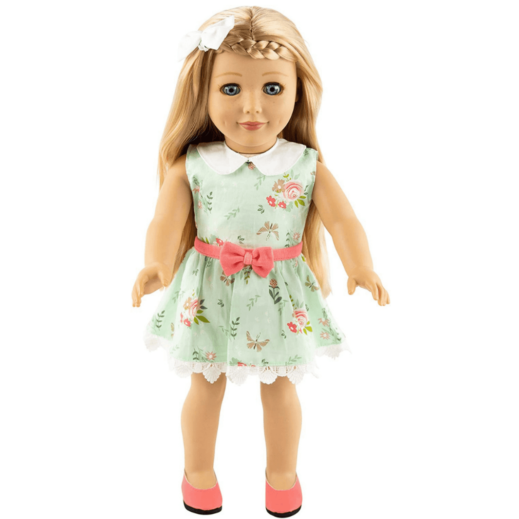 Playtime by Eimmie 18 Inch Vinyl Doll Eimmie Set with Backpack Carry Case - OrangeOnions Wholesale