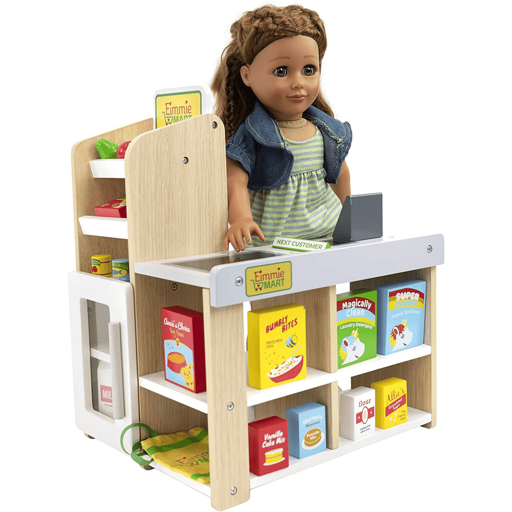 Playtime by Eimmie Furniture Grocery Store Set with Accessories-18 Inch Doll - OrangeOnions Wholesale