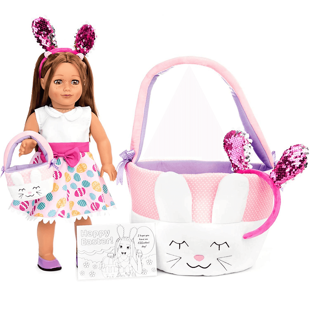Playtime by Eimmie Playtime Pack Easter with Matching Child Accessories 18 Inch Dolls - OrangeOnions Wholesale
