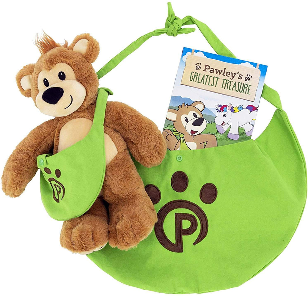 Plushible Adventure Book and Stuffed Animal Set Pawley's Greatest Treasure - OrangeOnions Wholesale