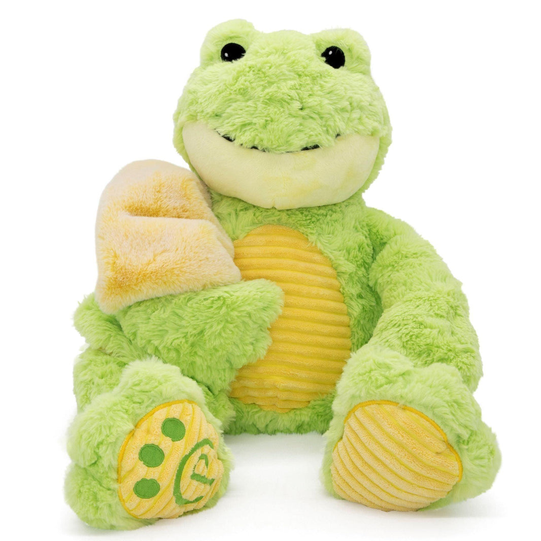 Plushible Blankie Bestie 2-in-1 Plush and Blanket Filip the Frog - OrangeOnions Wholesale
