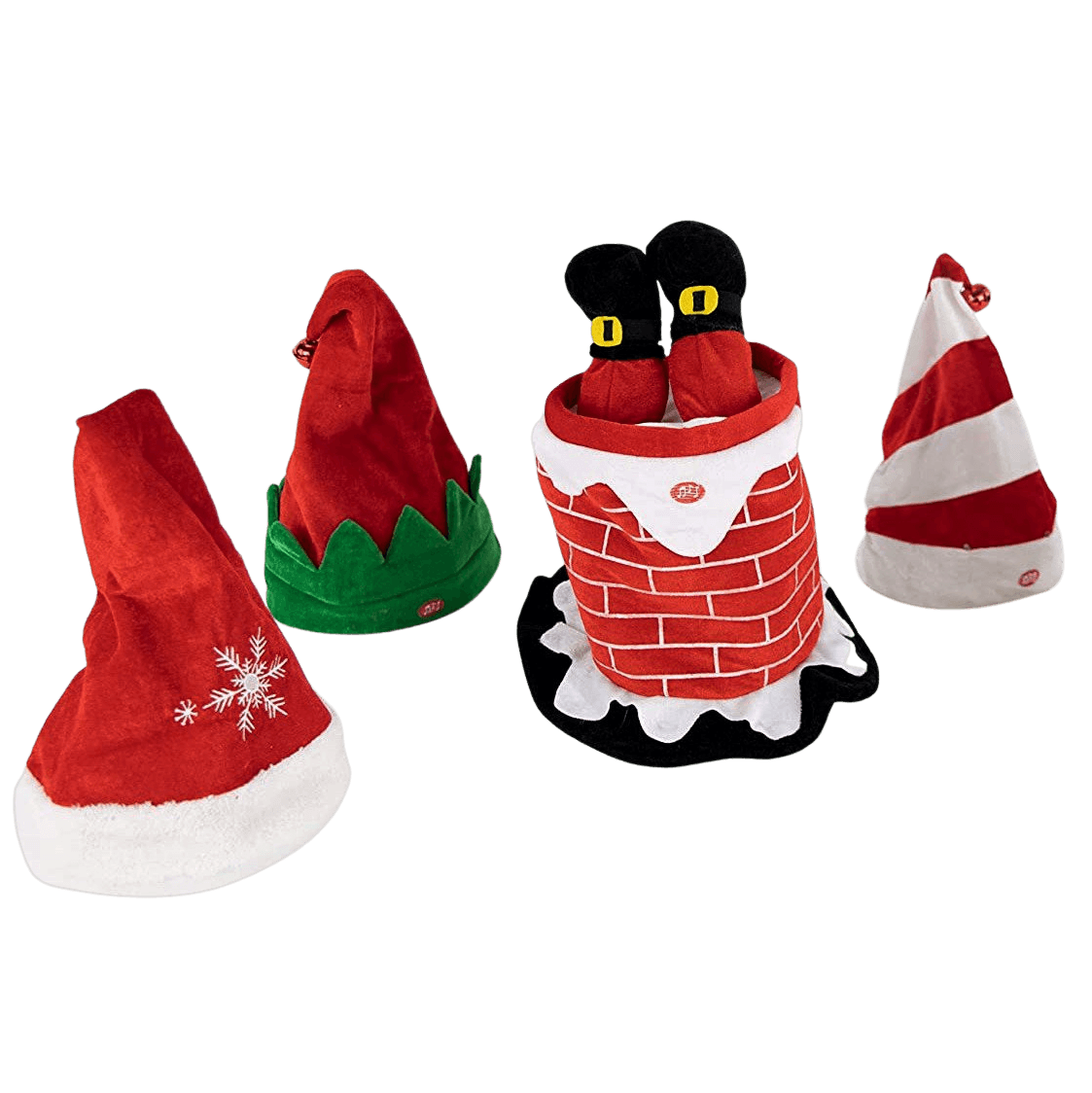 Plushible Christmas Animated Holiday Hat Santa Chimney - OrangeOnions Wholesale