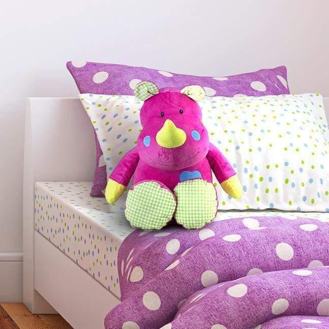 "Ryan" the 15in Bright Striped Rhino by Beverly Hills Teddy Bear Company