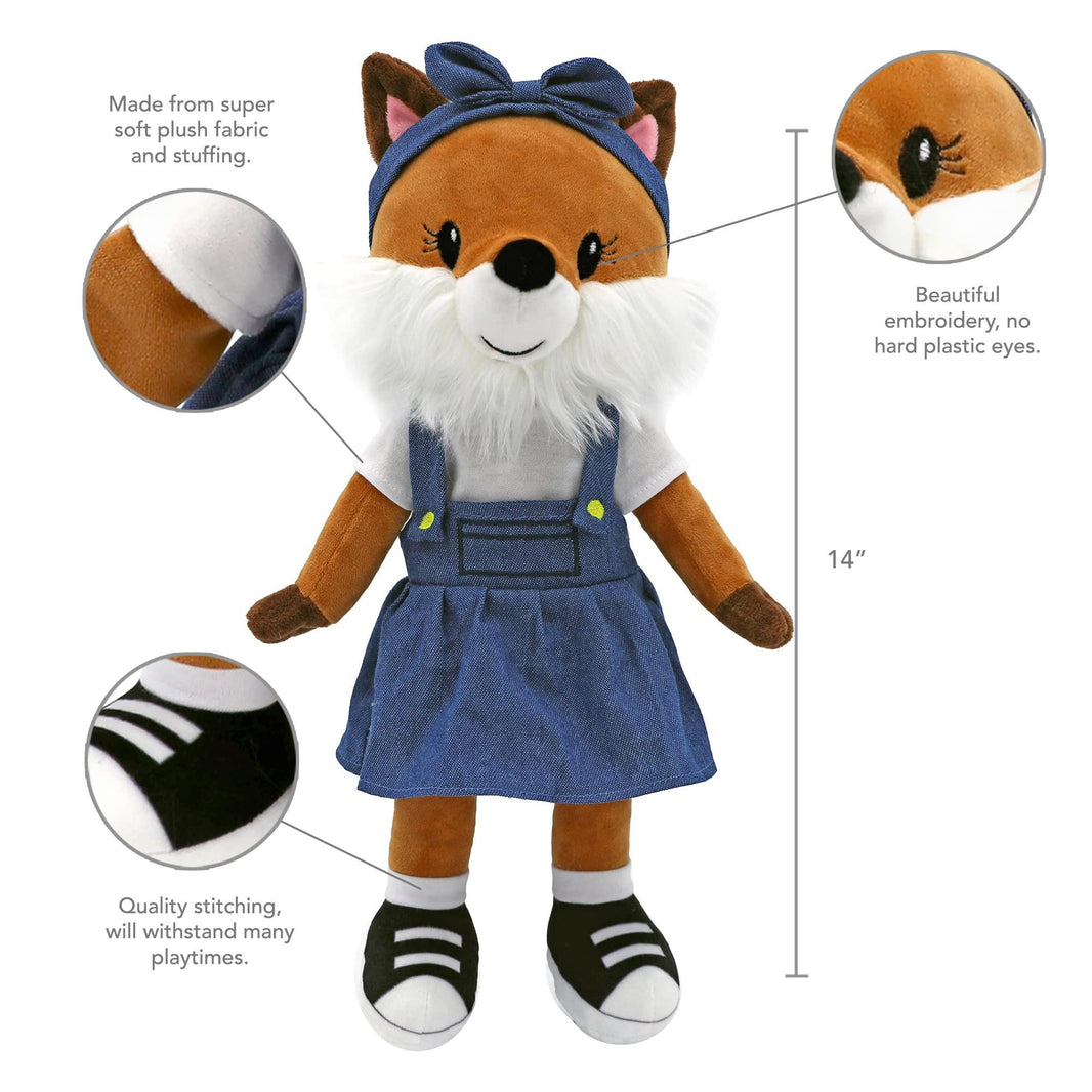 Sharewood Forest Friends 14 Inch Rag Doll Fiona the Fox - OrangeOnions Wholesale
