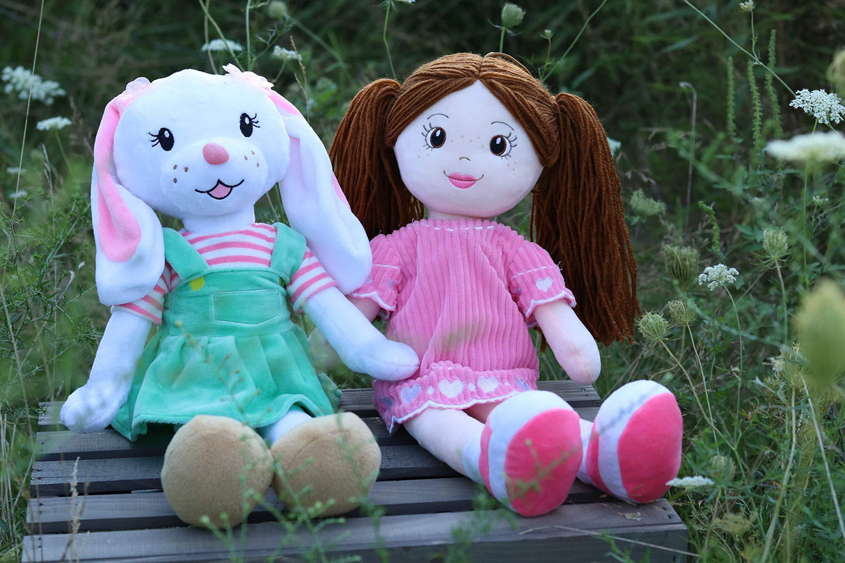 Sharewood Forest Friends 18 Inch Rag Doll Brie the Bunny - OrangeOnions Wholesale