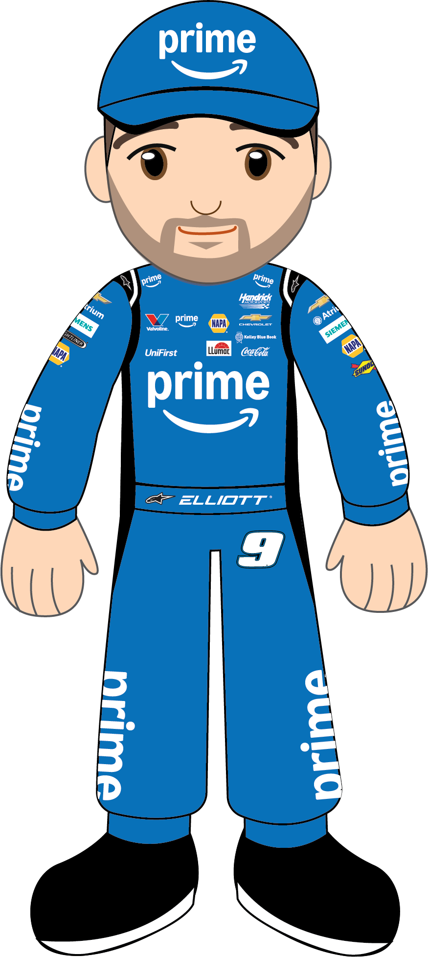 Chase Elliott Prime Rag Doll
