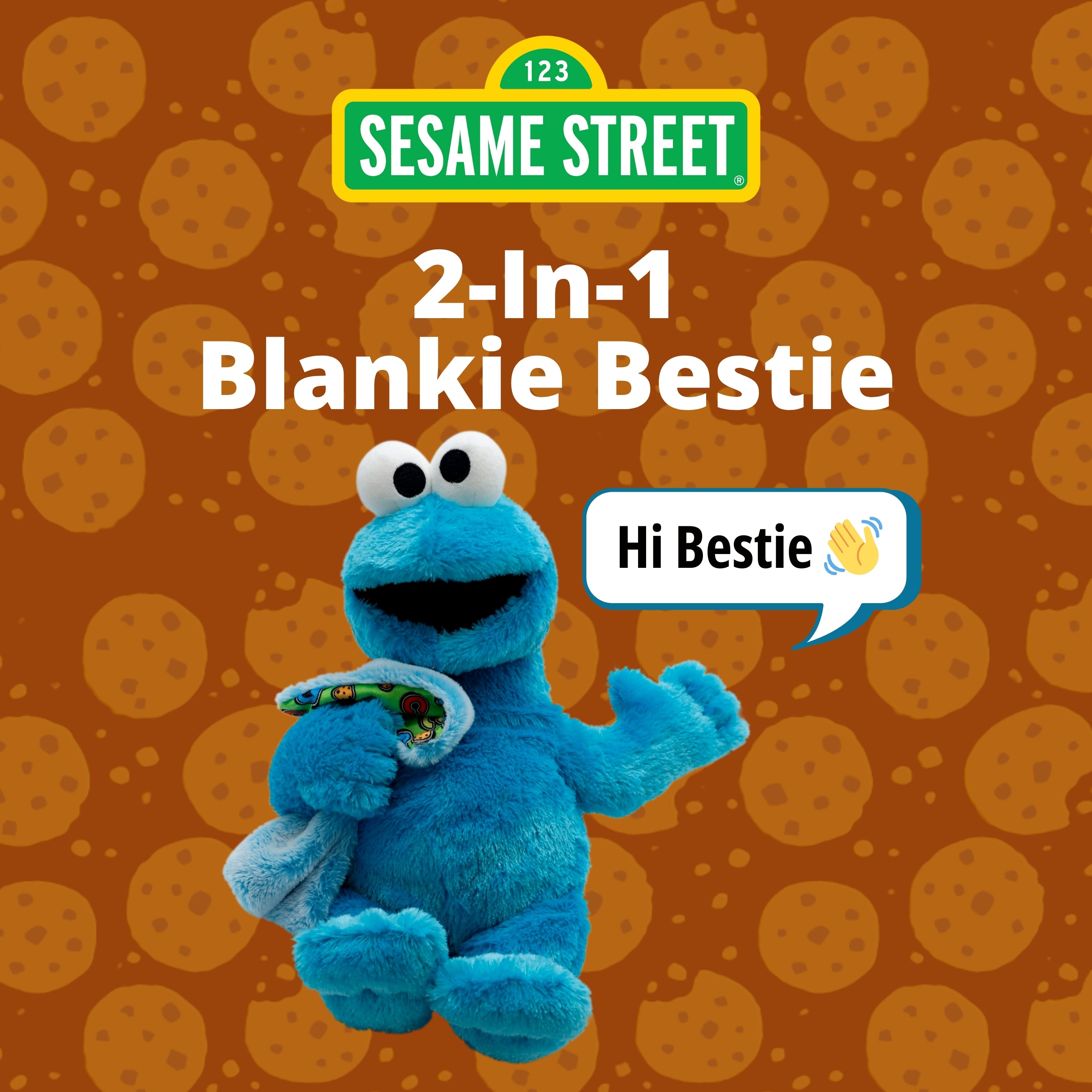 Sesame Street | Cookie Monster Blankie Bestie