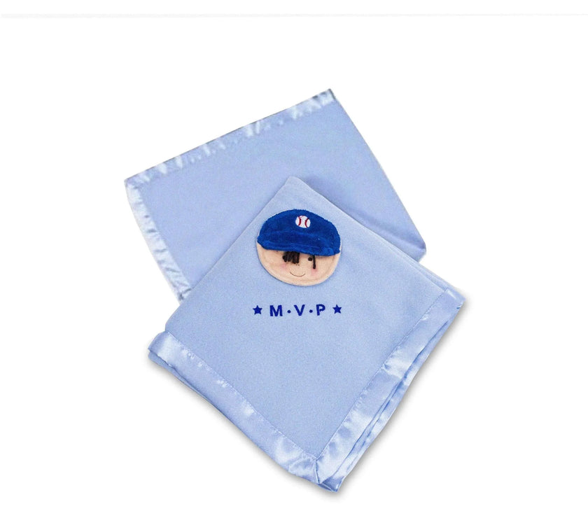 29in Blue Babyville Slugger Blanket by North American Bear Company