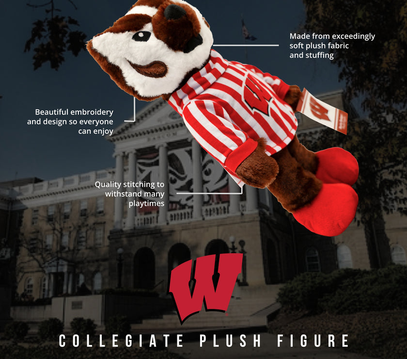University of Wisconsin Bucky Badger 14 Inch Plush Figure