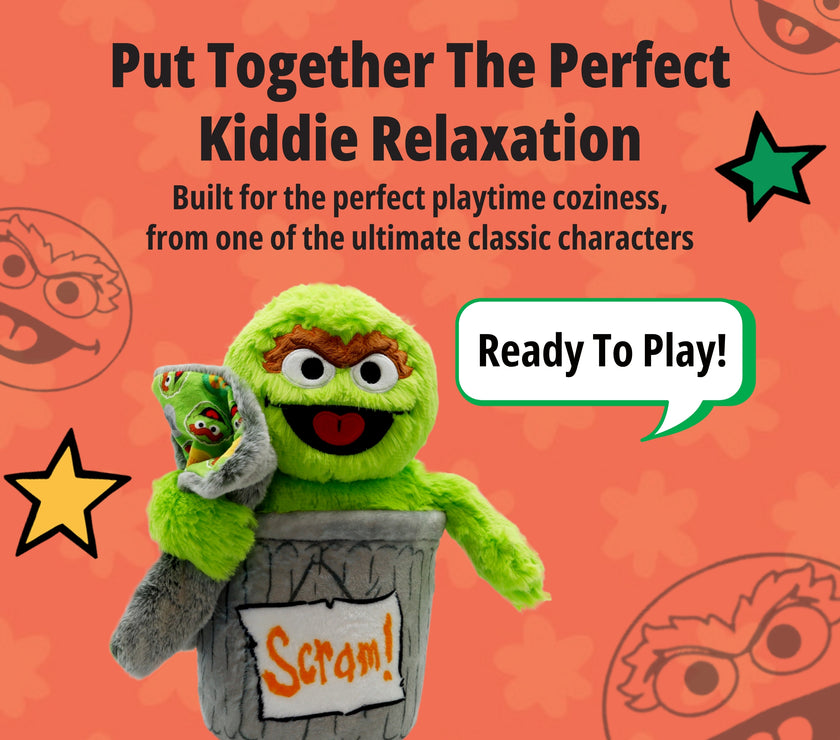 Sesame Street | Oscar The Grouch Blankie Bestie 2-in-1 Blanket & Plush