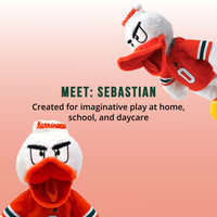 University of Miami Sebastian The Ibis 14 Inch Plush Figure "Wholesale"