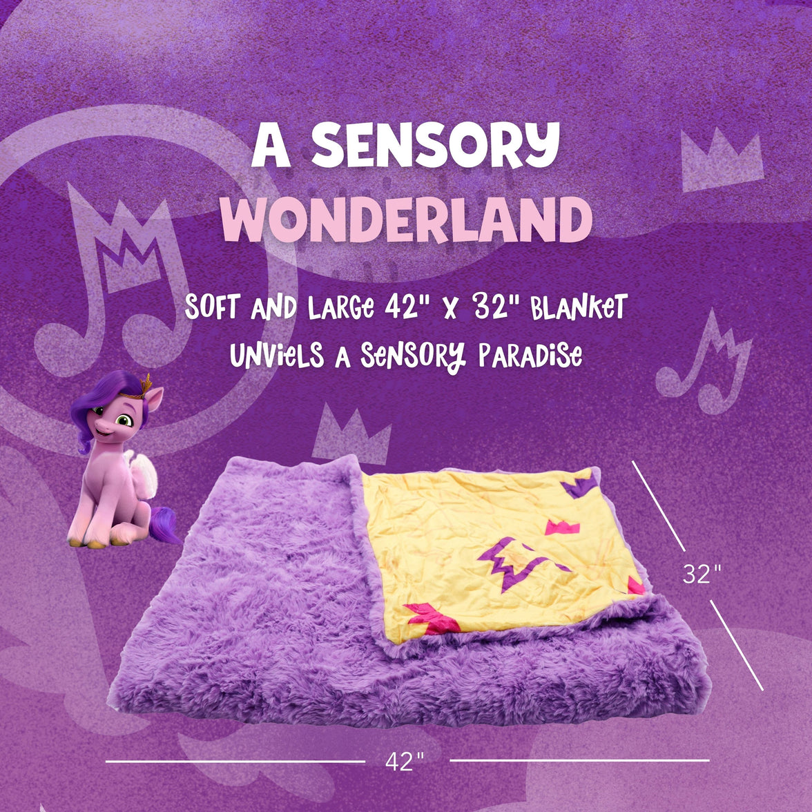 Hasbro | My Little Pony Pipp Blankie Bestie 2-in-1 Blanket & Stuffed Animal