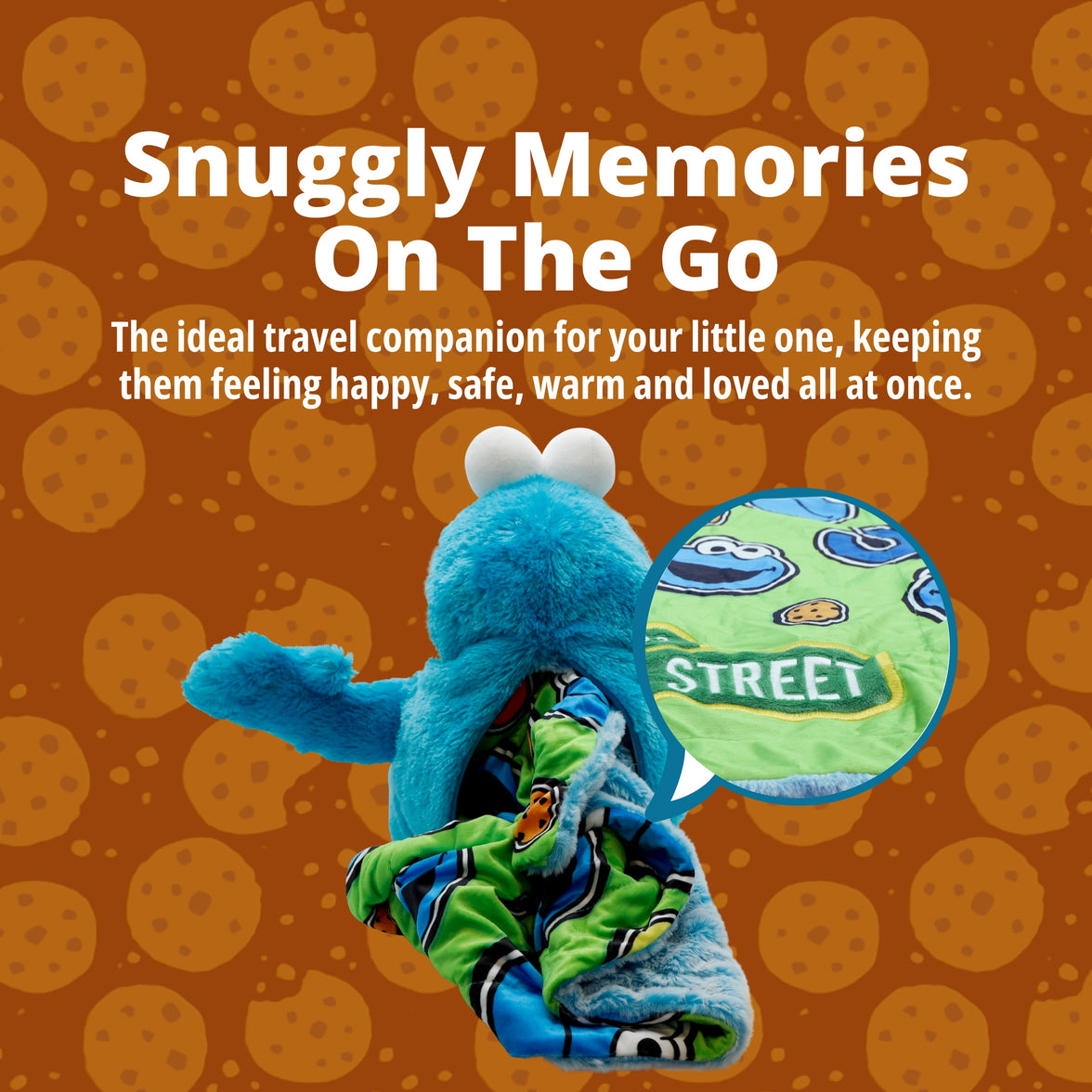 Sesame Street | Cookie Monster Blankie Bestie