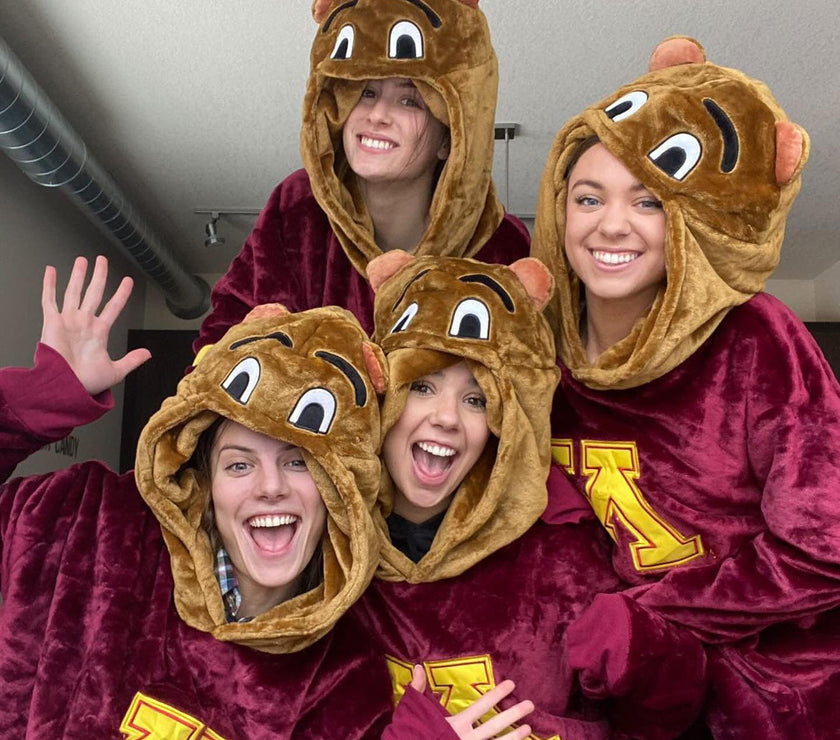 University of Minnesota Gophers Goldy Snugible 2-in-1 Blanket Hoodie & Pillow
