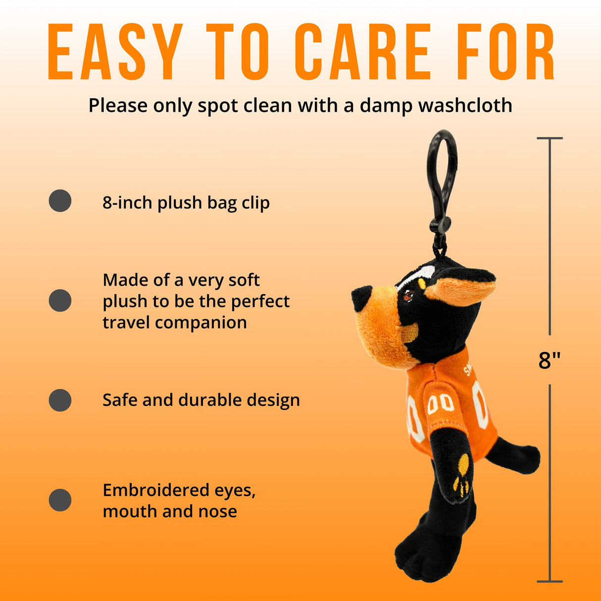 University of Tennessee Smokey Backpack Clip