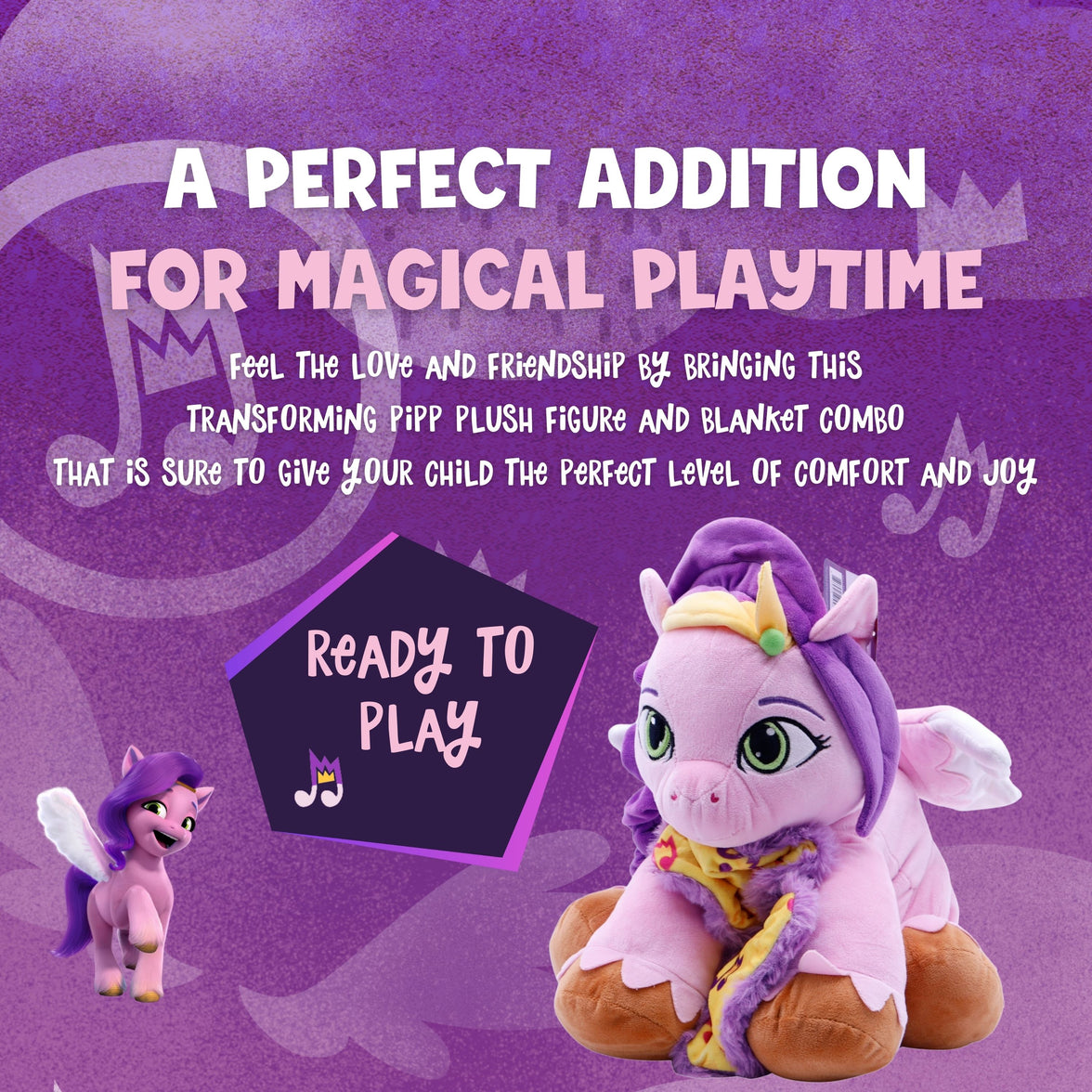 Hasbro | My Little Pony Pipp Blankie Bestie 2-in-1 Blanket & Stuffed Animal