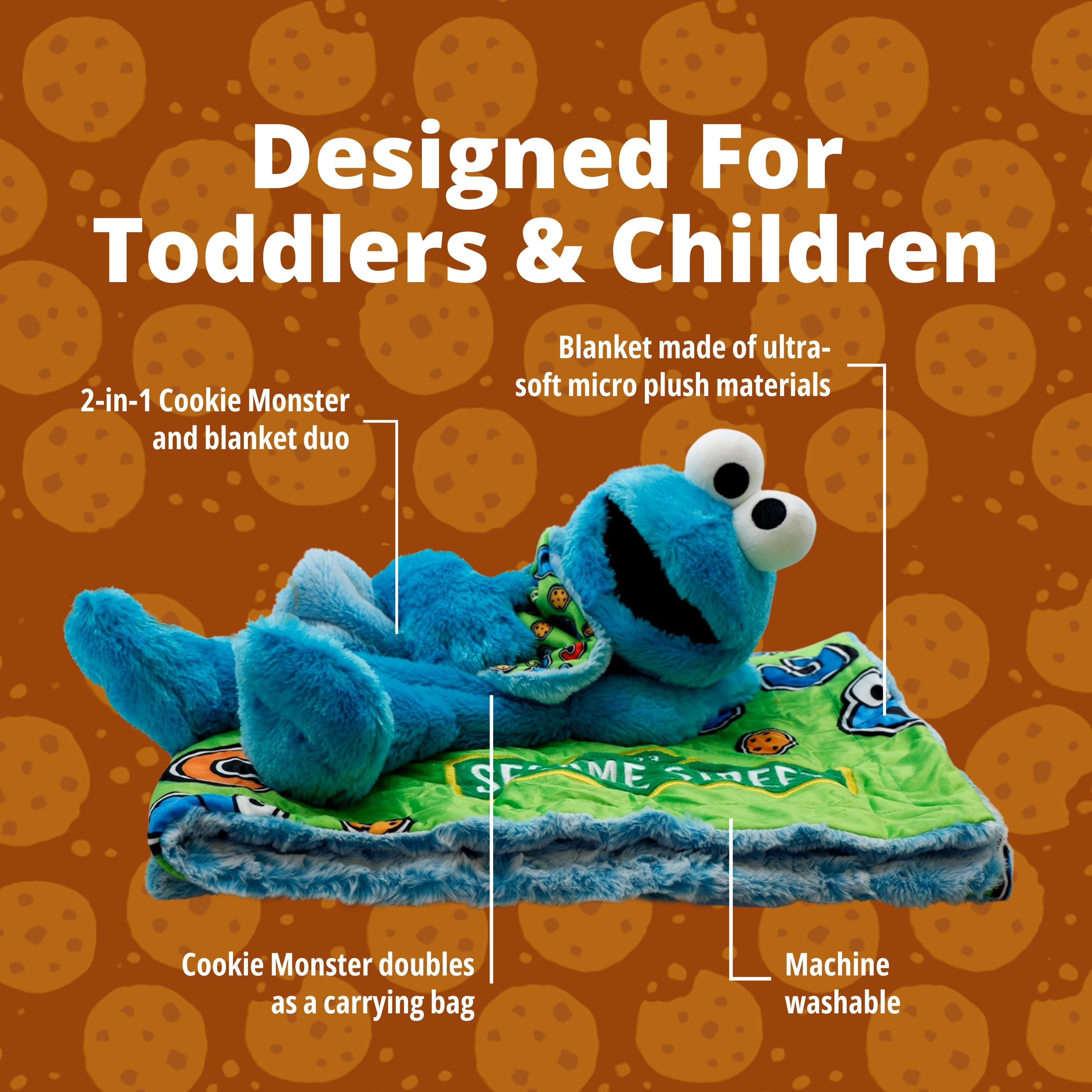 Sesame Street | Cookie Monster Blankie Bestie
