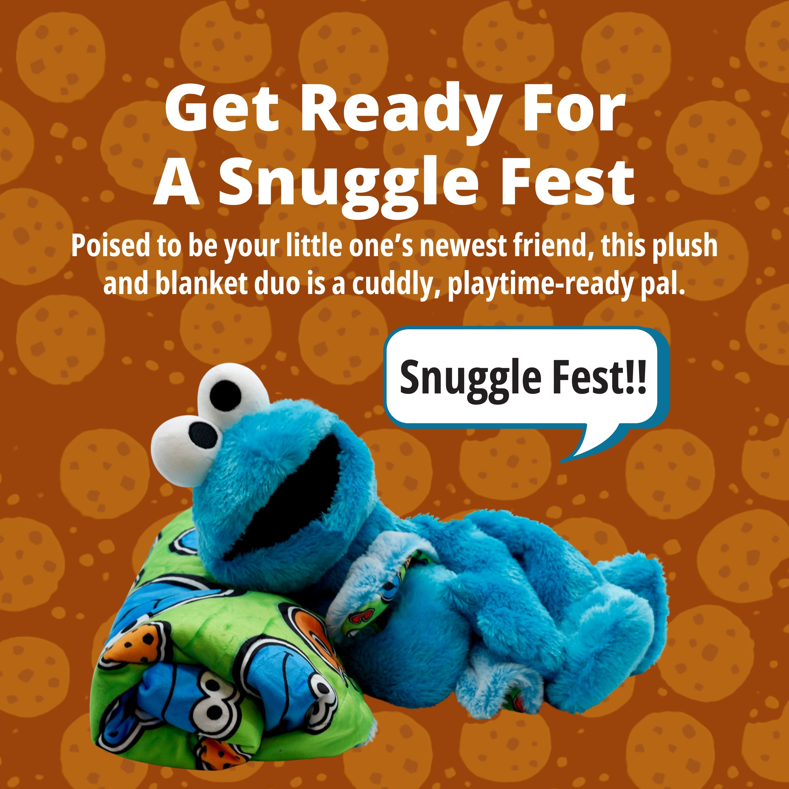 Sesame Street | Cookie Monster Blankie Bestie
