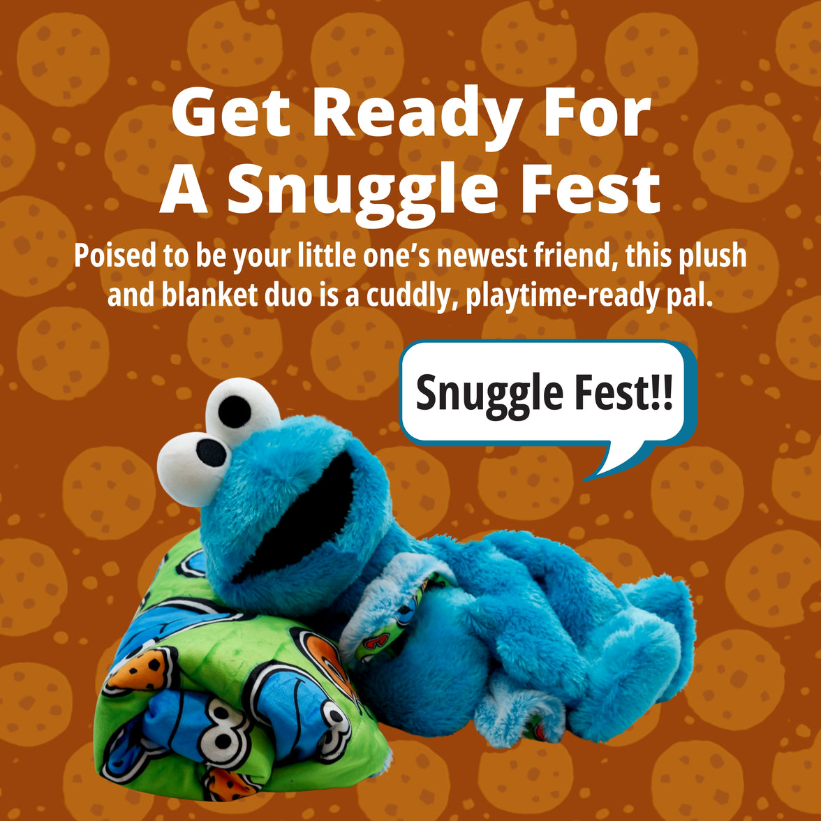 Sesame Street | Cookie Monster Blankie Bestie