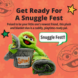 Sesame Street | Oscar The Grouch Blankie Bestie 2-in-1 Blanket & Plush