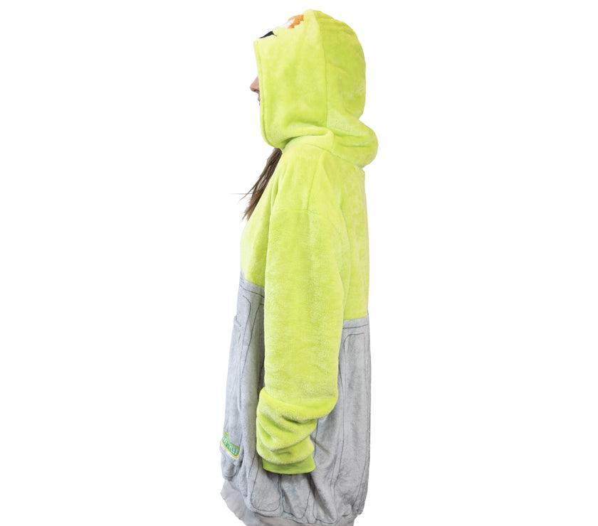 Sesame Street | Oscar the Grouch Adult Snugible 2-in-1 Blanket Hoodie & Pillow