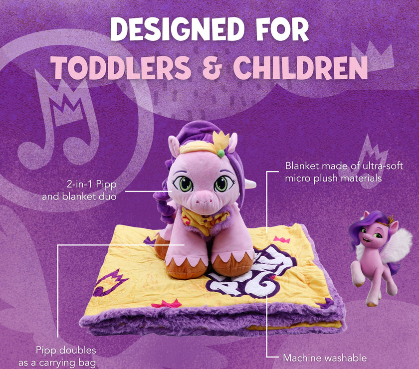 Hasbro | My Little Pony Pipp Blankie Bestie 2-in-1 Blanket & Stuffed Animal