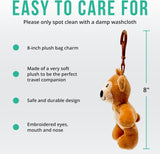Plushible Plush Keychain – Teddy Bear Bag Clip, 8” – Pawley