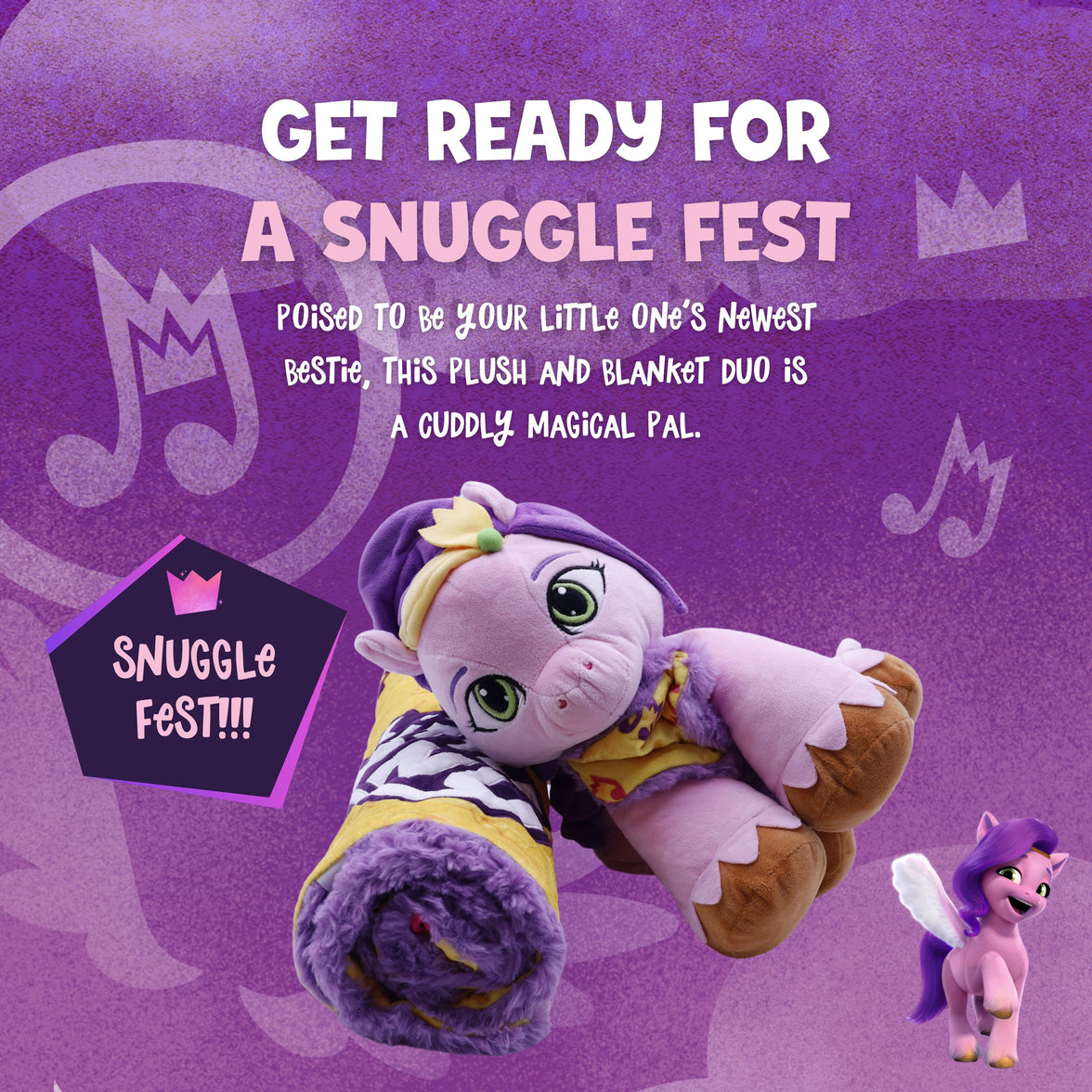 Hasbro | My Little Pony Pipp Blankie Bestie 2-in-1 Blanket & Stuffed Animal