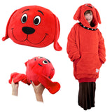 Clifford The Big Red Dog Kids Snugible 2-in-1 Blanket Hoodie & Pillow