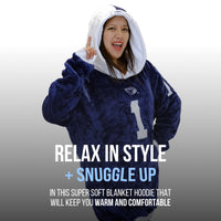 Penn State University Helmet Snugible 2-in-1 Blanket Hoodie & Pillow