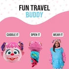 Sesame Street Abby Cadabby Kids Snugible Blanket Hoodie Pillow Plush Pink