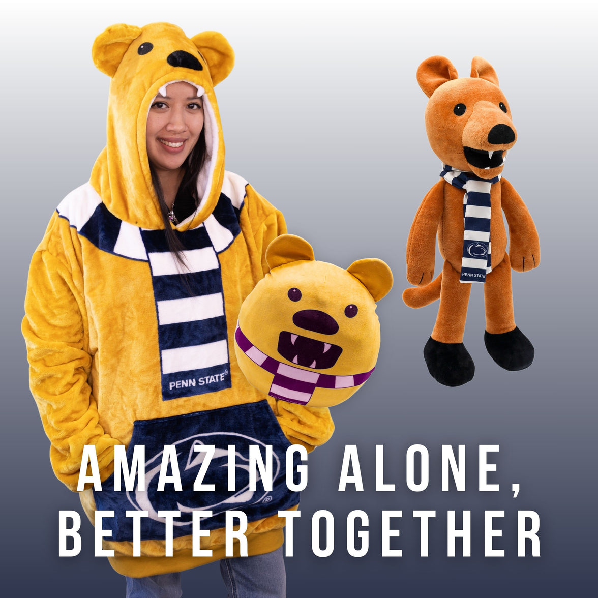 Penn State Nittany Lion Junior Snugible 2-in-1 Blanket Hoodie & Pillow