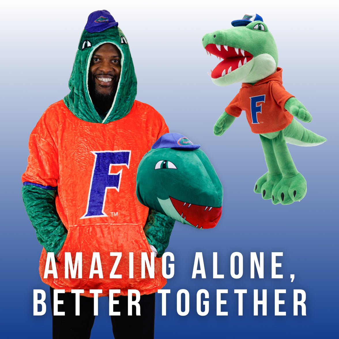 University of Florida Albert Snugible 2-in-1 Blanket Hoodie & Pillow