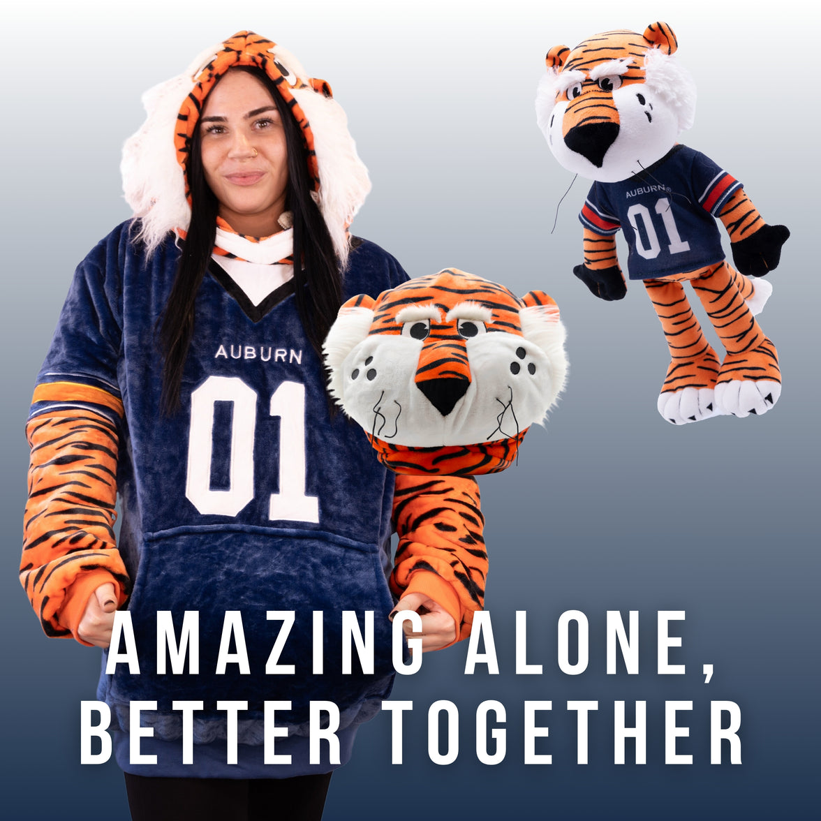 Auburn University Aubie the Tiger 14 Inch Plush Figure "Wholesale"