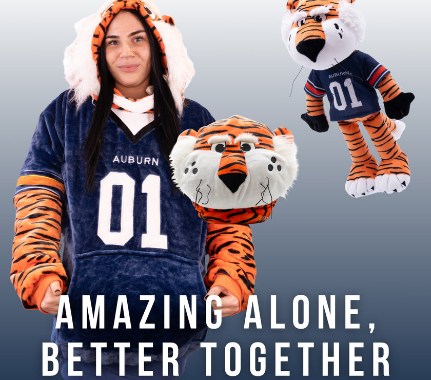Auburn University Aubie the Tiger 14 Inch Plush Figure "Wholesale"