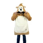 Pawley Bear Blanket Hoodie Plush Wearable Sweatshirt Kids Teens Adults Cozy